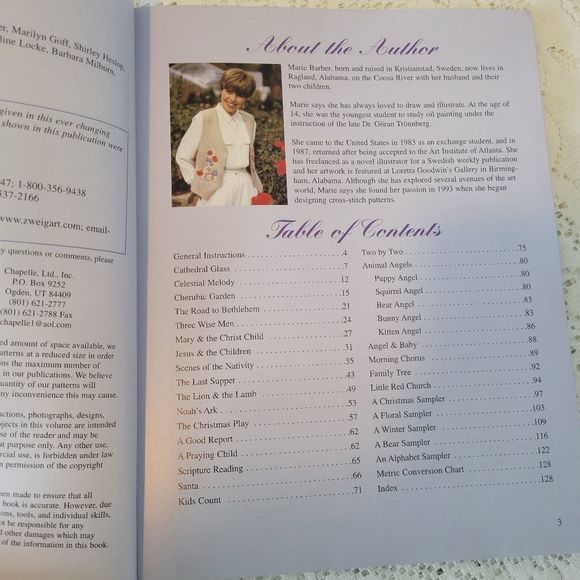 Heavenly Cross-Stitch Designs with a Christian Theme Marie Barber Patterns - Picture 6 of 10